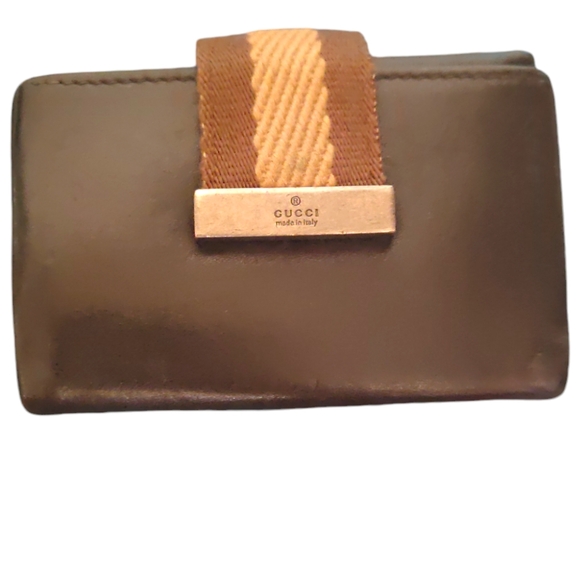 Key holder Key case Sherry Line Black Beige Woman Authentic...